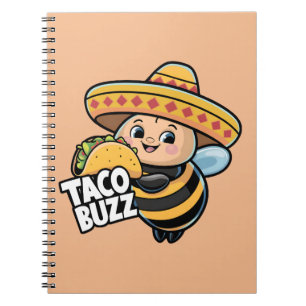 Rolig Taco Surrar Humla Bi Anteckningsbok