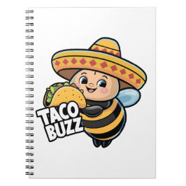 Rolig Taco Surrar Humla Bi Anteckningsbok