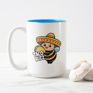 Rolig Taco Surrar Humla Bi Två-Tonad Mugg