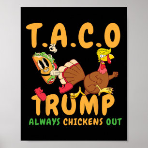 Rolig Taco Trump Chickar Alltid Ut T.a.c.o _2 Poster