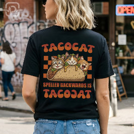 Rolig Tacocat Palindrom Retro Cinco De Mayo T Shirt