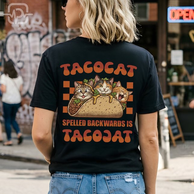 Rolig Tacocat Palindrom Retro Cinco De Mayo T Shirt (Funny Tacocat Palindrome Retro Cinco De Mayo T-Shirt)