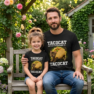 Rolig TacoCat stavade baklänges älskare T Shirt
