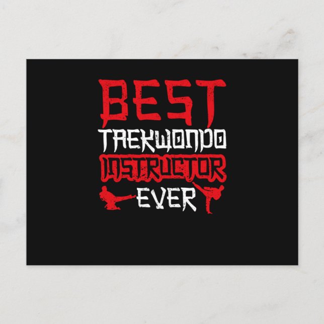 Rolig Tae Kwon Do Koreansk Konst Bästa Vykort (Framsida)