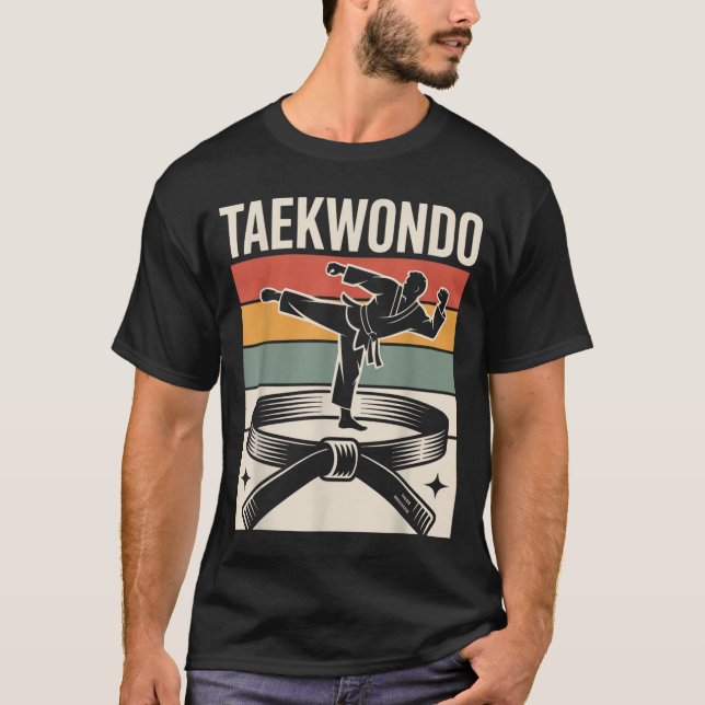 Rolig Taekwondo T Shirt (Framsida)