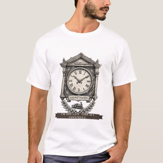 Rolig tågklocka t shirt (Framsida)