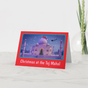 Rolig Taj Mahal julkort. Kort