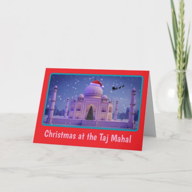 Rolig Taj Mahal julkort. Kort (Framsida)