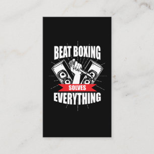 Rolig takt som boxas den T-skjortaBeatbox fläkten Visitkort