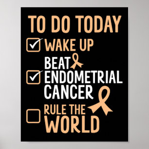 Rolig Takten Besegra Endometriecancer - Regera Vär Poster