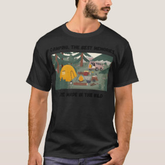 Rolig tält för campinglivsstil t shirt