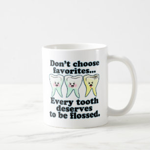 Rolig tand- humor kaffemugg