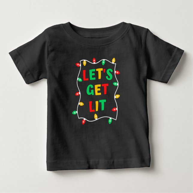 Rolig Tänd Ljus Jultröja T Shirt (Framsida)