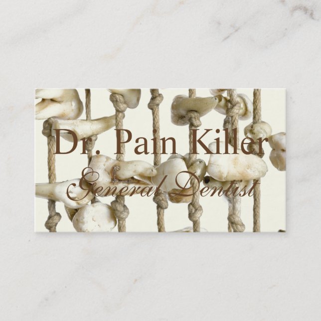 Rolig tand- påminnelse för tidsbeställning kort (Framsida)