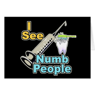 Rolig tand- professionell hälsningskort