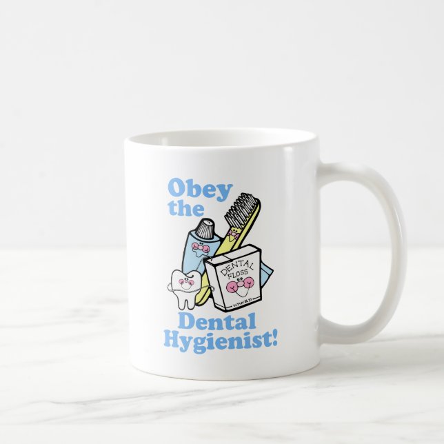 Rolig tandhygienist kaffemugg (Höger)
