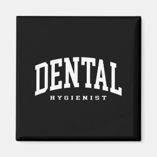 Rolig tandhygienist tandläkarassistent hygienist magnet