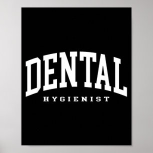 Rolig tandhygienist tandläkarassistent hygienist poster