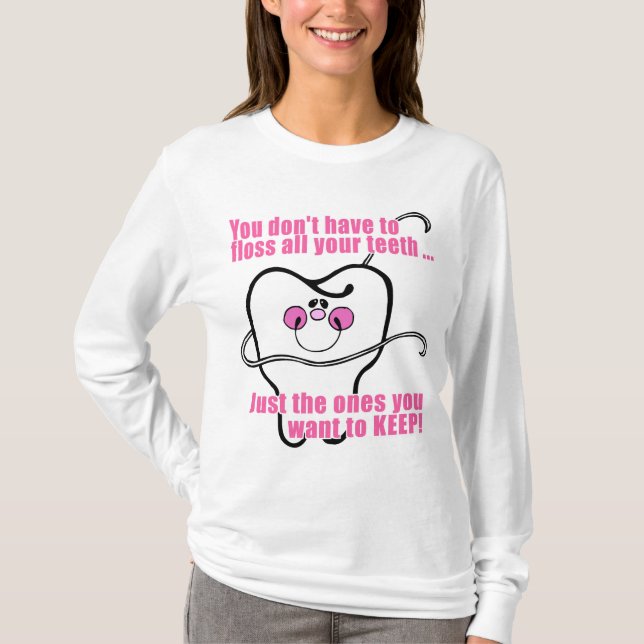 Rolig tandhygienist tee shirt (Framsida)