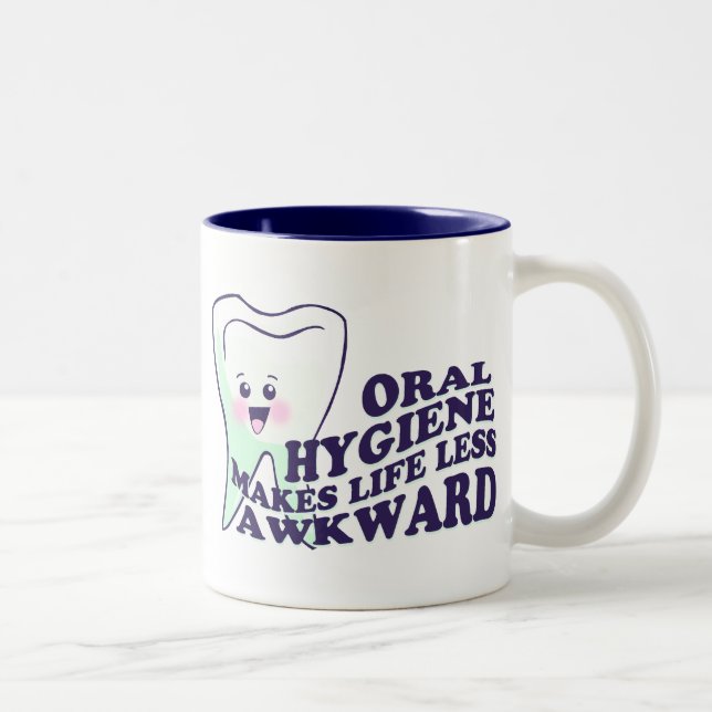 Rolig tandhygienist Två-Tonad mugg (Höger)