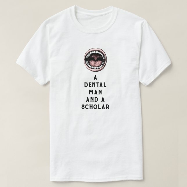 Rolig Tandläkare T Shirt (Design framsida)