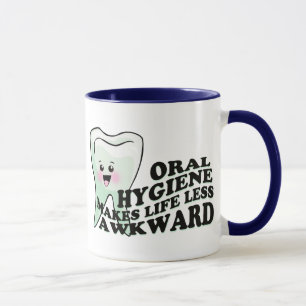 Rolig tandläkaretandhygienist mugg