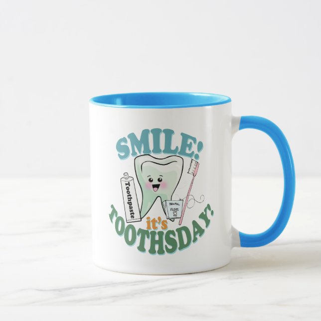 Rolig tandläkaretandhygienist mugg (Höger)