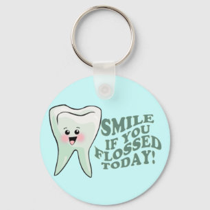 Rolig tandläkaretandhygienist nyckelring