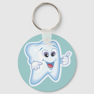 Rolig tandläkaretandhygienist nyckelring
