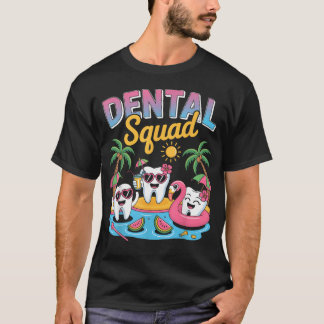 Rolig tandläkartröja för sommaren Dental Squad T Shirt