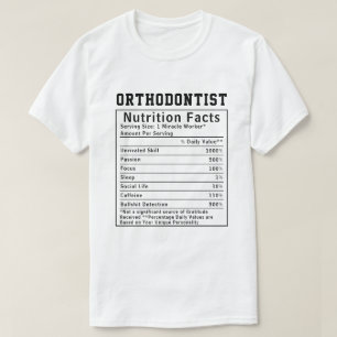 Rolig tandreglerare Näringsfakta Tandklinik T Shirt