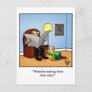 Rolig Tänk På Dig Humor Postkort Vykort