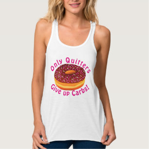Rolig tanktop för konditionFoodie munk Linne Med Racerback