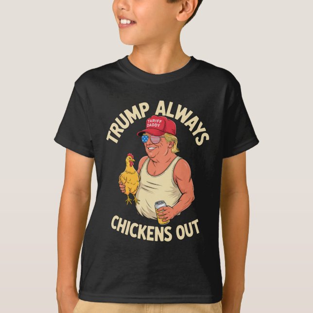 Rolig Tariff Pappa Meme Tröja Taco Trump Alltid Ch (Framsida)