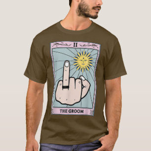 Rolig Tarotkort för Män Brudgum Svägerska Bröllops T Shirt