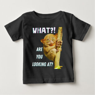 Rolig Tarsier Med Stora Ögon Vad Tittar Du På T Shirt