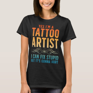 Rolig Tatoveringskonstnär Konst För Män Kvinnor Ta T Shirt