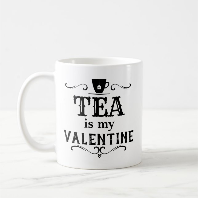 Rolig te är min Valentin Kaffemugg (Vänster)