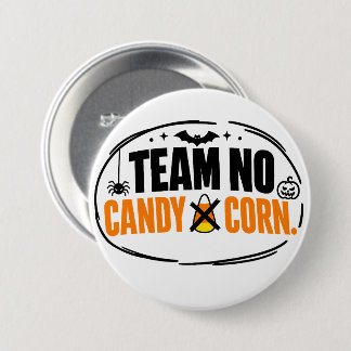 Rolig Team Ingen Majs Halloween  Knapp