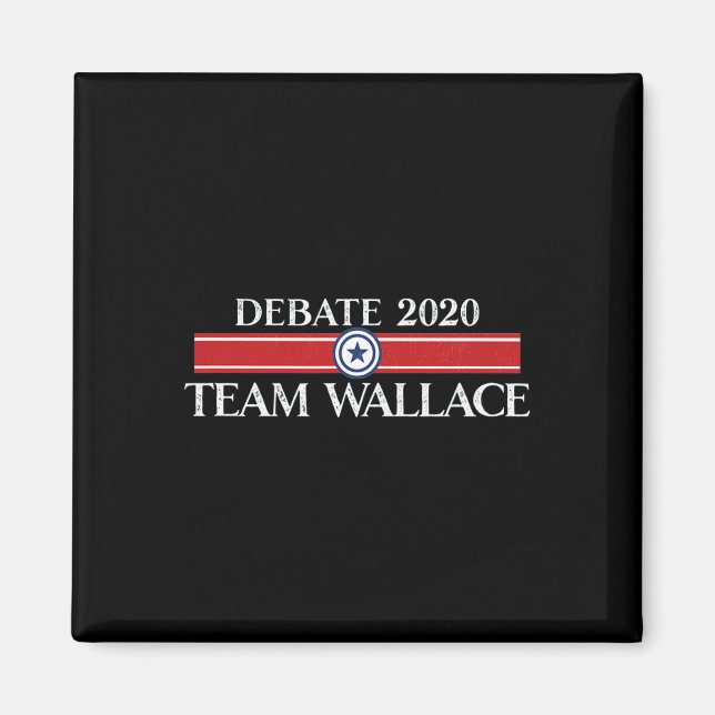 Rolig Team Wallace Presidentavgörande Trump Biden  Magnet (Framsidan)