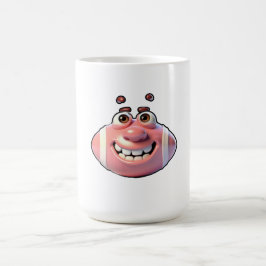 Rolig Tecknad Baseballkaraktär Kaffemugg