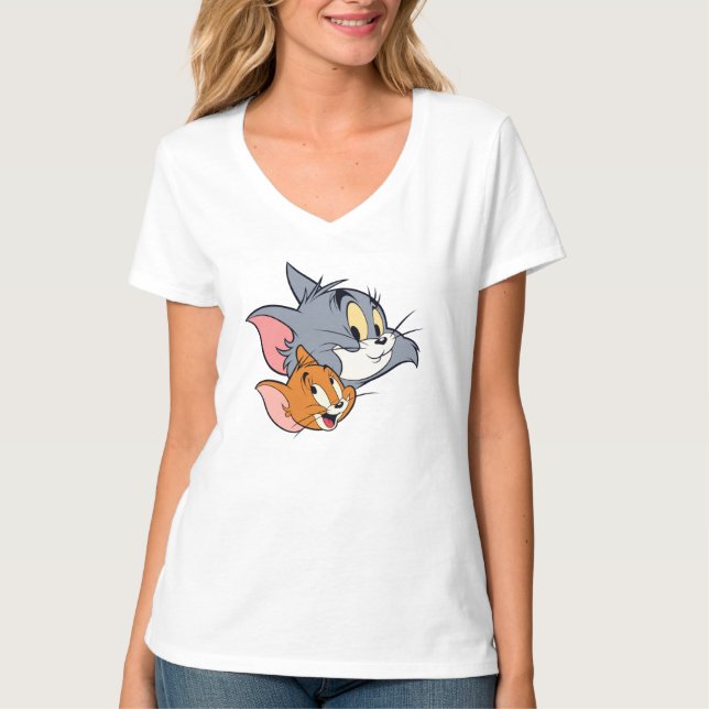 Rolig Tecknad Duo T-Shirt (Framsida)