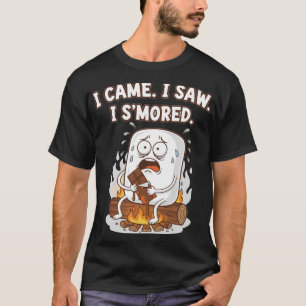 Rolig Tecknad Film Jag Kom Jag Såg Jag Smörade T Shirt