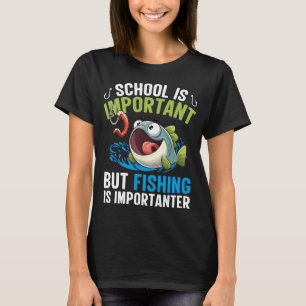 Rolig Tecknad Fisketräja - Importanter Skämt T-Shi T Shirt