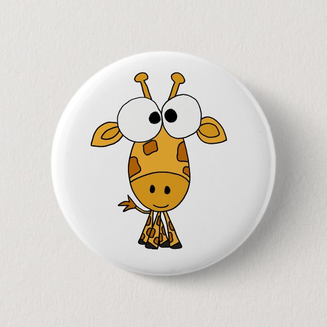 Rolig tecknad för giraff AV Knapp (Framsida)