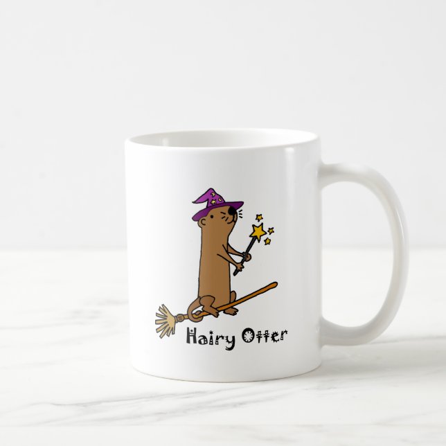 Rolig tecknad för havsuttertrollkarl kaffemugg (Höger)