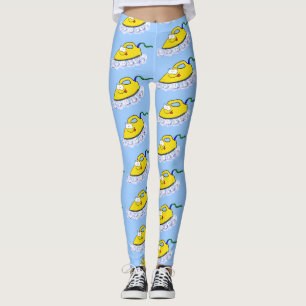 Rolig tecknad illustration av strykjärn för tvätt leggings