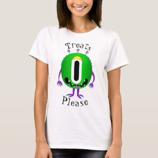 Rolig, Tecknad Monster, Halloween "Bus eller gods" T Shirt