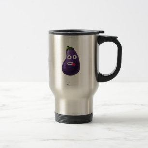 Rolig tecknadaubergine resemugg