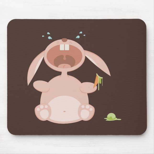 Rolig tecknadkaninmousepad musmatta (Framsidan)